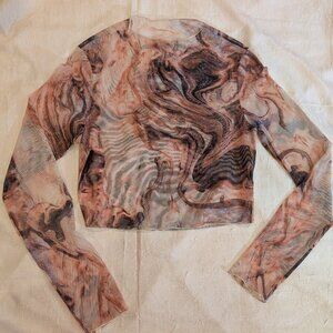 Sheer Long sleeve top